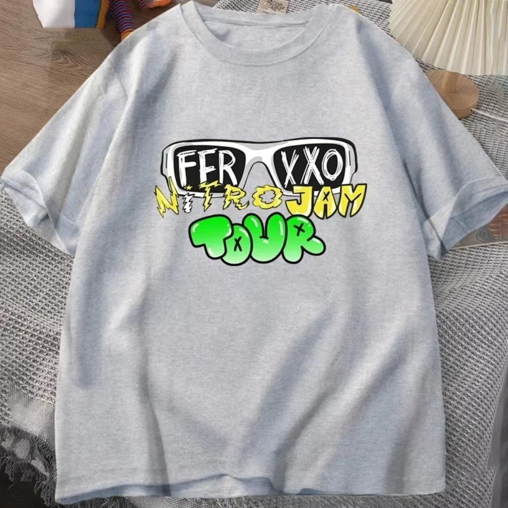 Tričko Feid Ferxxo Muži Ženy Rapper 90. léta Pánské tričko Léto Bavlna Tričko s krátkým rukávem Unisex Streetwear Pánská trička oversize