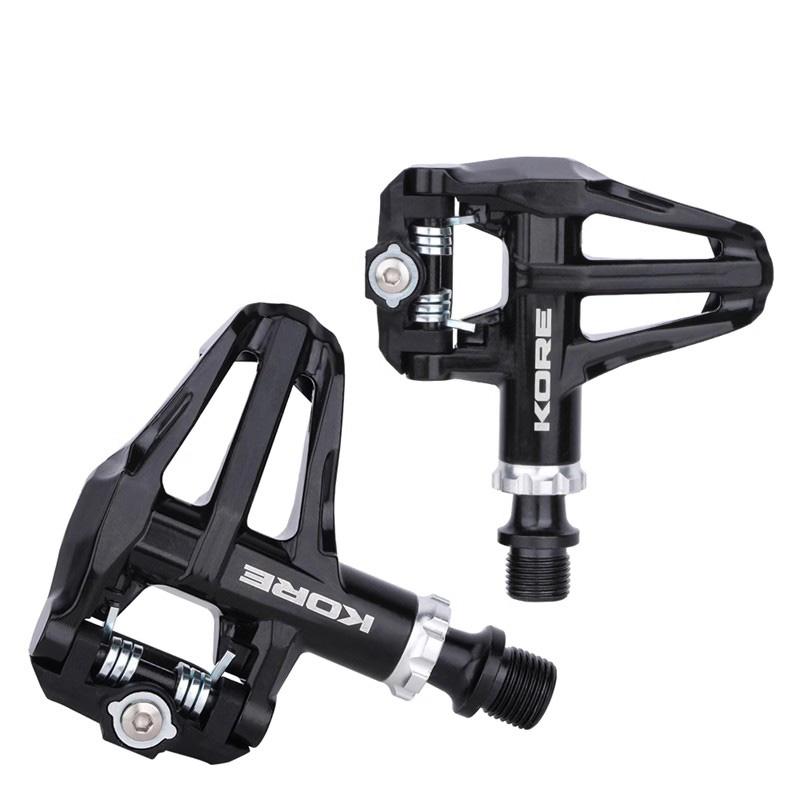 KORE Road Bicycle Locking Pedals Aluminum Lightweight Enclosed Bearings Fit Shimano Look KEO Cleat 2 Sealed Pedals белый