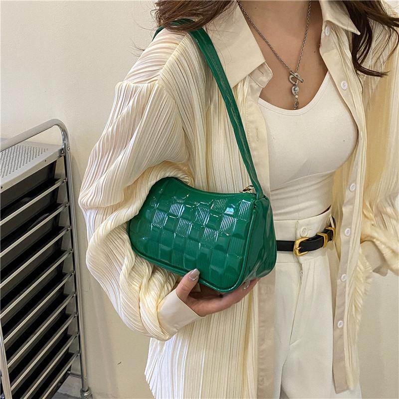 Chic Square Handheld Bag For Women Stylish Urban Design In White Orange Green