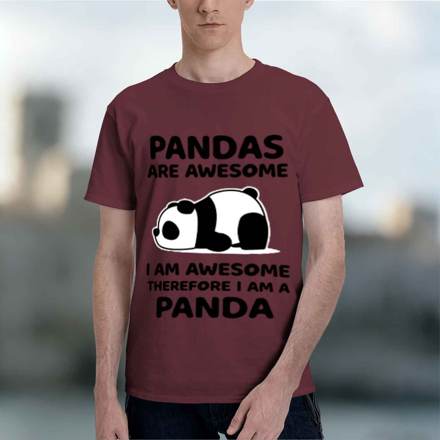 2026 New Model New Unisexs Unisexs Winter Autumn Fashion Hooded Pandas Are Awesome I Am Awesome Therefore I Am A Panda Casual Long S