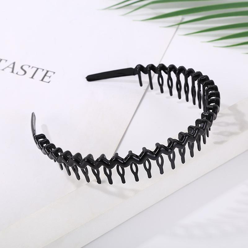 

Женский нескользящий черный полимерный гребень для волос для укладки и умывания лица