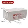 Naipu NPP 12V 120Ah Solar Colloidal Battery for Household, UPS, RV, Street Lighting