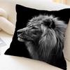 Federa per Cuscino Leone Animale Copricuscino da Lancio per Auto Divano Auto Regalo di Natale 40x40cm 45x45cm