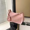 1Pc This Year's Popular Fashion Korean Version Shoulder Bag Women's Spring New Versatile Ins Solid Color Gentle Small Square Bag