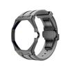 For Swatch X Royal Pop Stainless Steel Watch Case Wear Resist Silicone Sport Replacement Band for Sport Activities Daily Commute