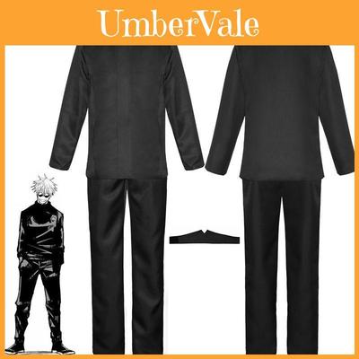 Premium Quality Jujutsu Kaisen Gojo Satoru Cosplay Costume With Stylish Wig For Men