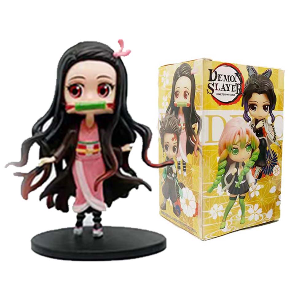 Model Creative Hot Sale Demon Slayer Tanjiro Kamado Anime Cartoon Figure  Personalized Statue Ornament Box Gift