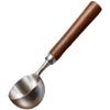 304 Grade Stainless Steel Coffee Scoop with Smooth Walnut Handle 15ml or 30ml Measuring Spoon for Pour Over and