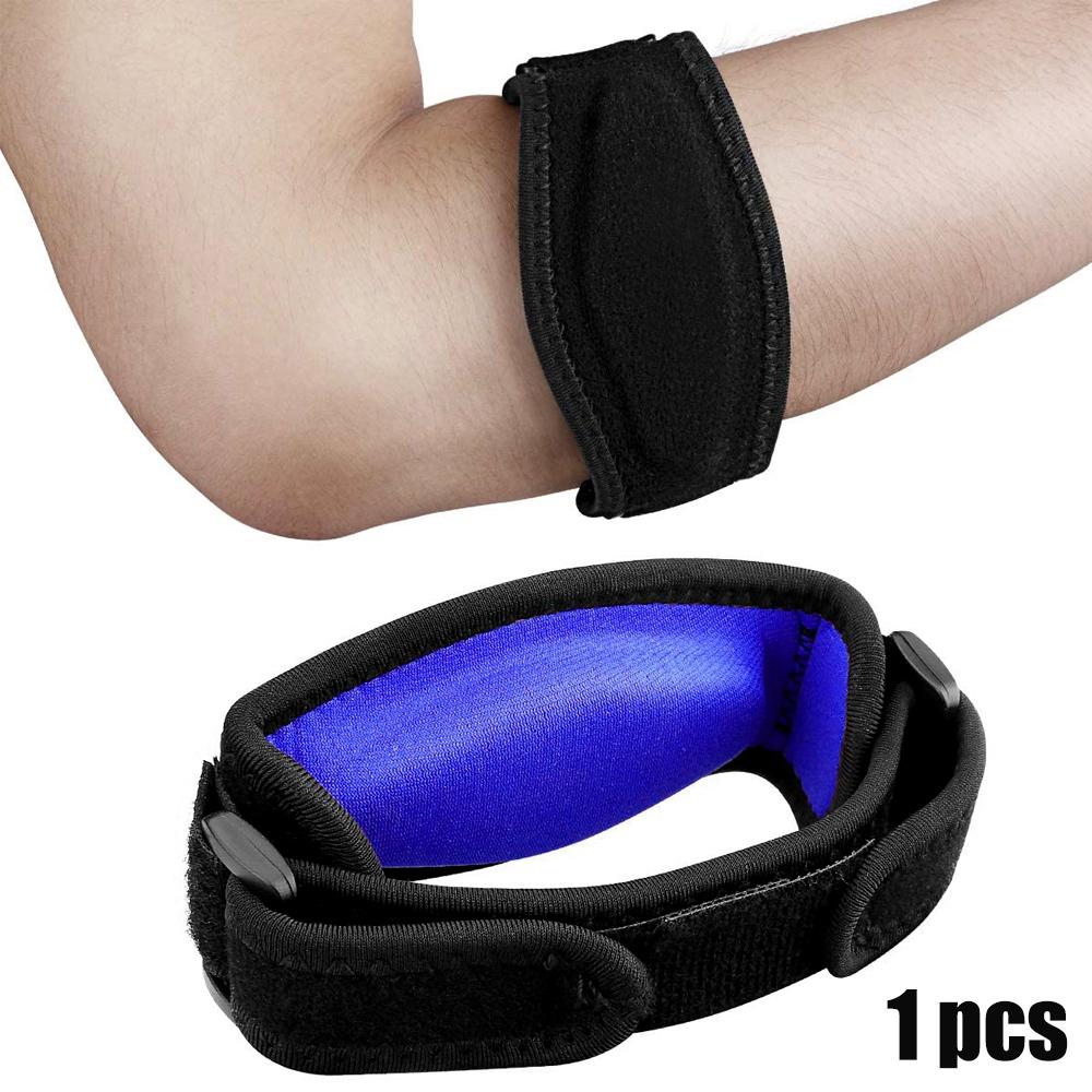 1 Piece Tennis Elbow Brace Best Tennis and Golfers Elbow Straps with Compression Pads