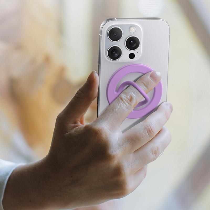 Magnetische Silikon Handy Fingerringe TPU Kreisförmiger Griff Halter Ständer Halterung Für Magsafe Für iPhone Für Samsung Huawei Xiaomi