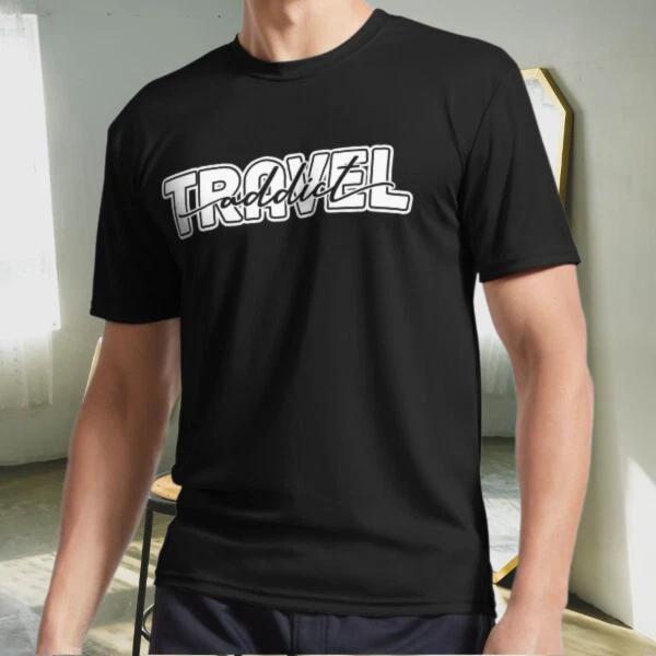 

New Shirt One Proud Travel Addict Active Logo T-Shirt Funny Size S to 5XL S
