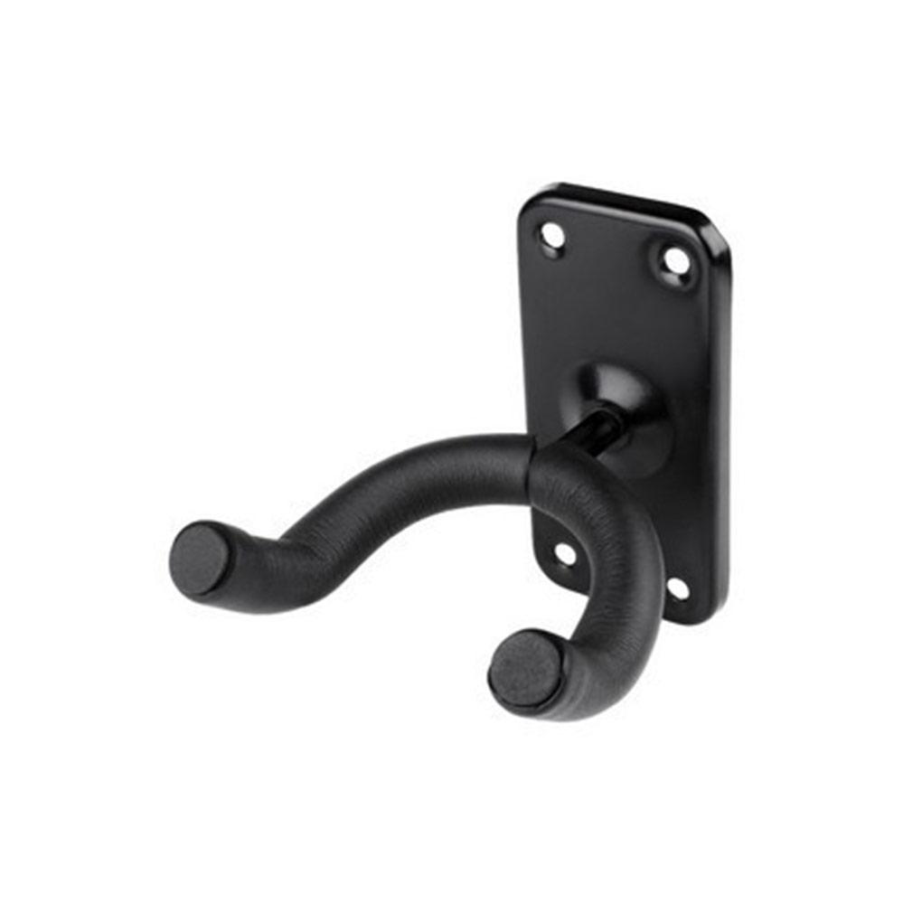 

2 Pieces Guitar Metal Hanger Wall-Mounted Structure Display Bracket Anti-skid Wall Hook Holder Bass Stringed Instrument