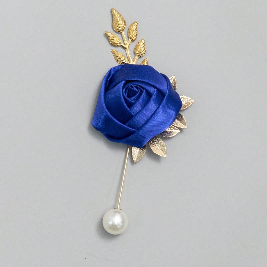 1pc Rose Bud With Accessories High-End Brooch, Suitable For Weddings And Parties