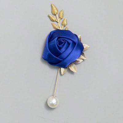 1pc Rose Bud With Accessories High-End Brooch, Suitable For Weddings And Parties