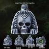 Fischietto Azteco della Morte Faccia di Leone - Collezione Artigianato Antico