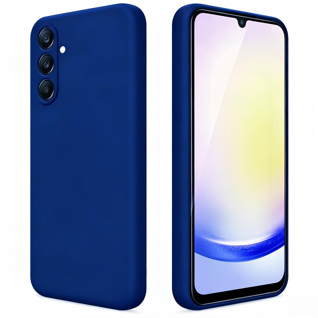 Noble Fashion Solid Colour Shockproof Protective Liquid Silicone Phone Case For Samsung Galaxy A25
