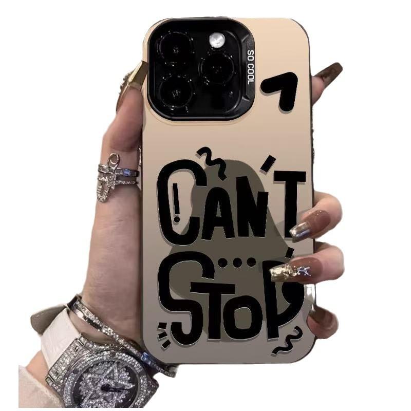 European and American new models are suitable for iphone17 mobile phone case Apple 15promax/14 anti-drop 13pro16 English graffiti