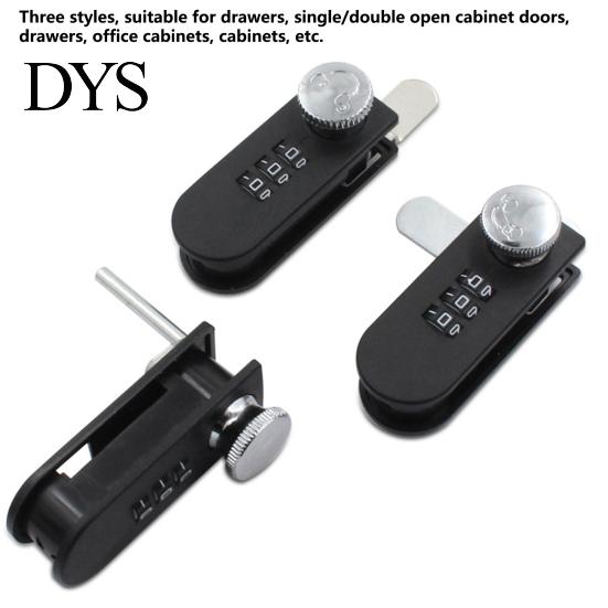 Drawer Lock Combination Thickened Latch Scroll Wheel Code Simple Operation 3 Dial Group Password Single-opening Cabinet Locks Home Supply Number