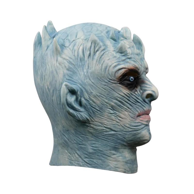 White Walker Night King Mask Halloween Horror Latex Costume Haunted House Cosplay