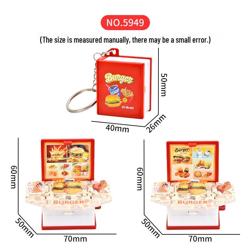 3D Dinosaur & Space Astronaut Pop-Up Keychain Book: Educational, Creative Decompression Toy