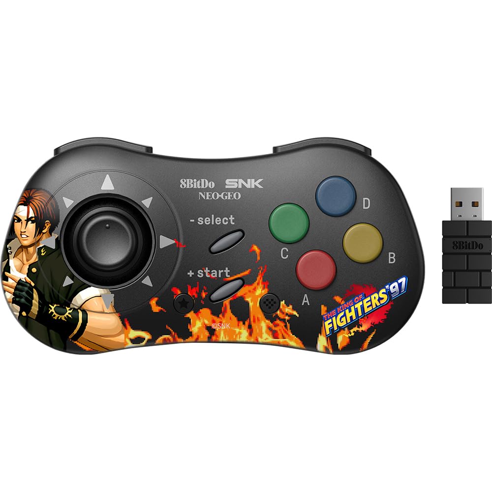 

Geo або 8BitDo NEOGEO Бездротовий контролер Kyo Kusanagi [Neo Mini/Android] (9.0 вище)/сумісний з ПК]
