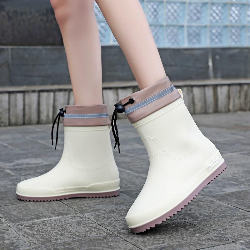 Regenstiefel Damen Oberbekleidung Überzug Füße Damen Regenschuhe neu hoch Regenstiefel Damen