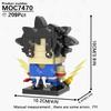 MOC Anime Squarehead Building Blocks Toys Seven Dragon Giant Ape Mecha Figures Somersault Cloud Model Assembly Bricks Kids Gifts