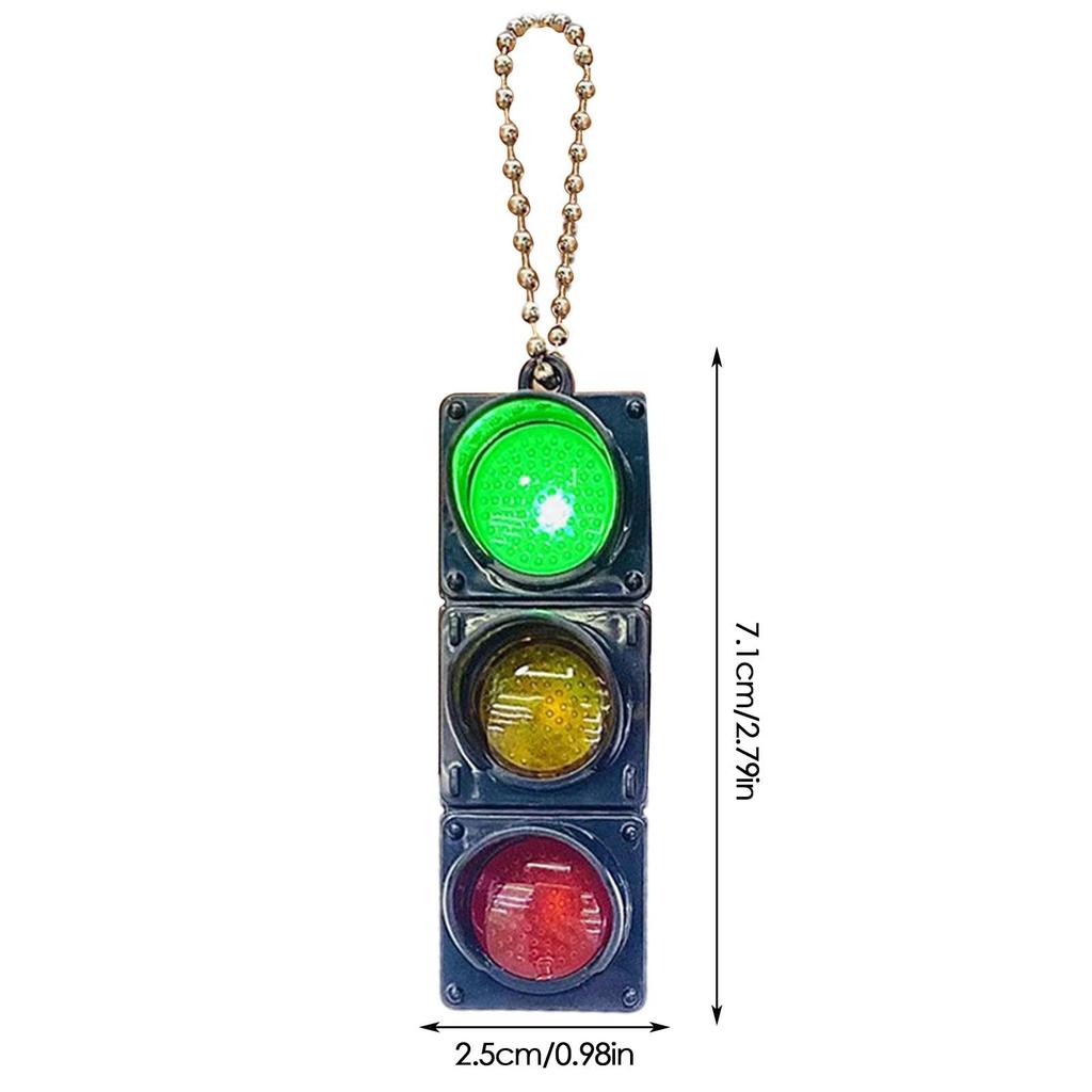 Traffic Light Keychain, Traffic Light Keychain, Car Keychain Backpack Pendant Traffic Light Model Car