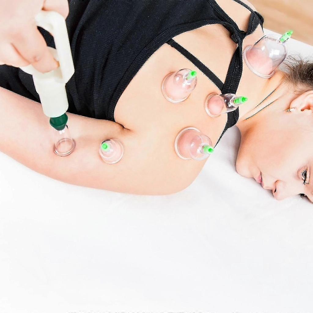 Cupping Set Professional Chinese Acupoint Cupping Massage Set 12 Cups - Pjun