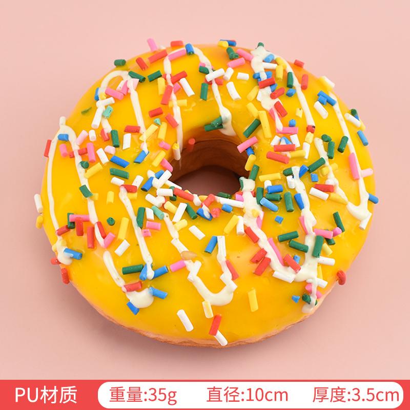 10cm Simulation Donuts Bread Stress Relief Fake Bread Cake Home Decor Display Wedding Sweet Decortions Photography Props 1Pc