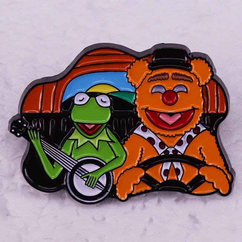 

Fukuzumi Bear & Komi Frog Cute Plush Brooches - Cartoon Backpack & Hat Decorations