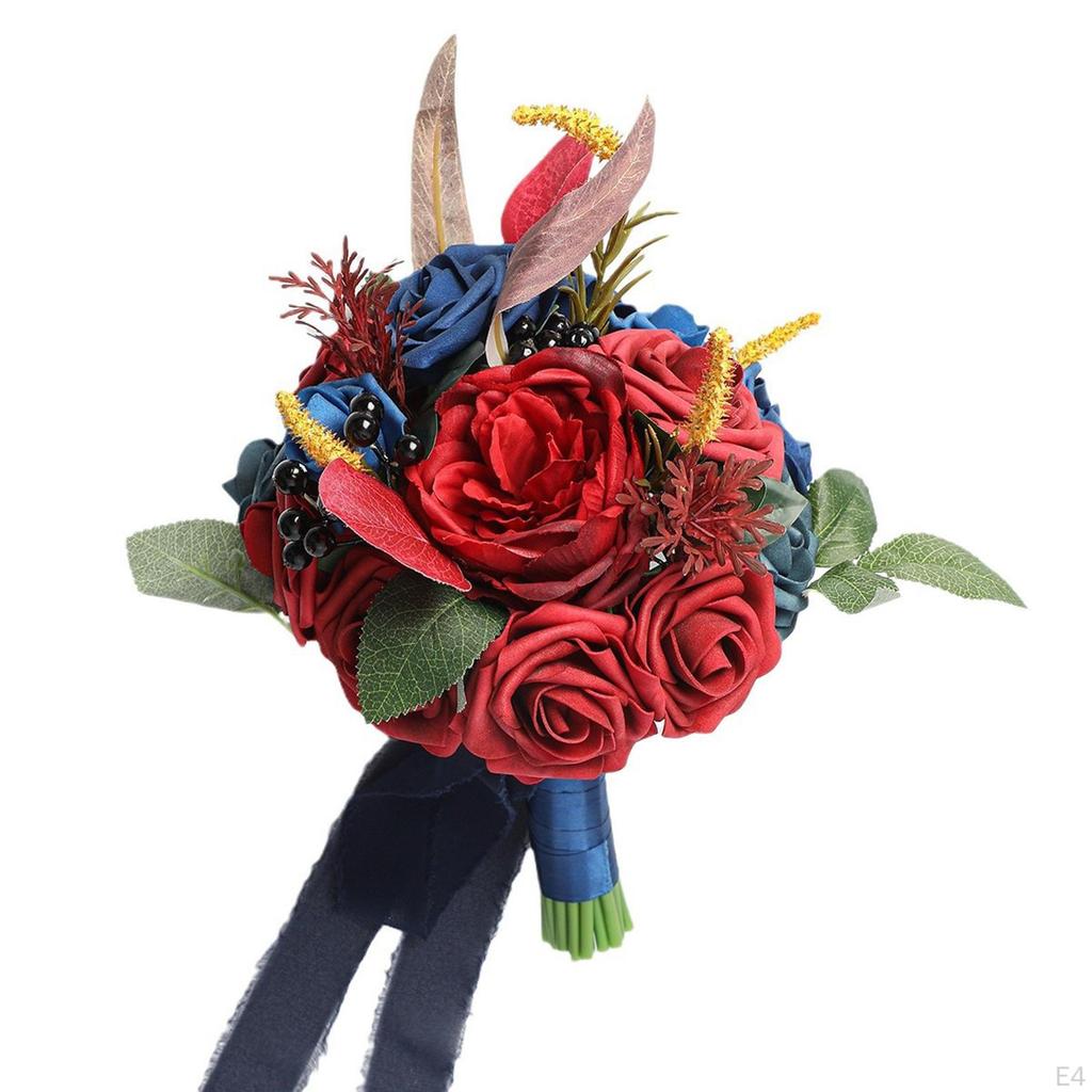 Bukiet Ślubny Sztuczne Kwiaty Sztuczny Kwiat Druhna Rzut na Walentynki