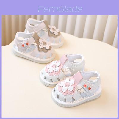 Baby Girl Princess Summer Flat Shoes With Non Slip Sole For Toddler Learning To Walk