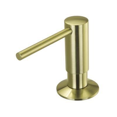 Gebürsteter Champagner-Gold-Messing Druckknopf-Spülbecken-Seifenspender, 500ml Arbeitsplatten-Handdesinfektionsmittel für die Küche.