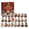 Secret Santa Gifts for Pet Lovers 2026 Christmas Advent Calendar, 24-Day Acrylic 2D Ornament Set with Tree Pendant Animal Figures, Hanging Decor,