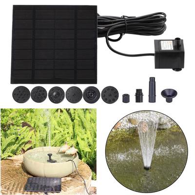 1.2W Solar Fountain Pond Pump Kit 200L/h with 6 Nozzles Solar Water Pump Kit Solar Fountain for Bird Bath Ponds Garden Fish Tank