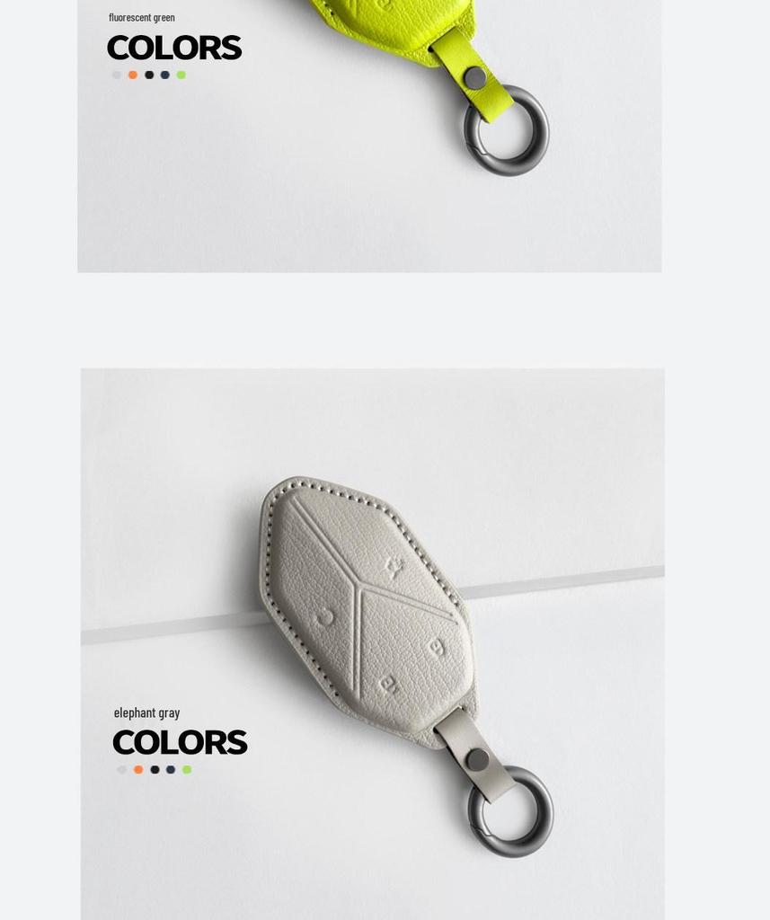2026 Fangchengbao Tie 7/3 Leather Key Cover for Leopard 8/5 Car Key Modification
