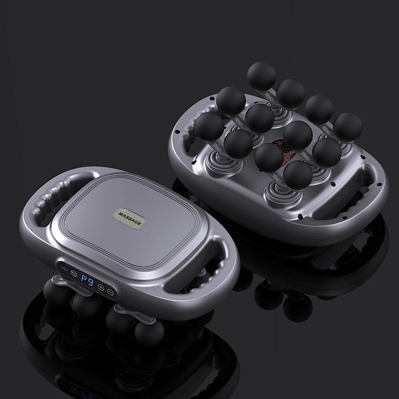 2026 New 12 Head Massage Gun, Deep Tissue Impact Massager, Suitable for The Back, Shoulders, Legs, and Feet - Silent Handheld Massage Dev