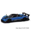 1:32 Pagani Zonda R Huayra Bc Sportwagen Spielzeugmodelle Legierung Druckguss Sound Licht Türen Öffnen Rückzieher Mini-Supersportwagen Für Jungen Geschenke