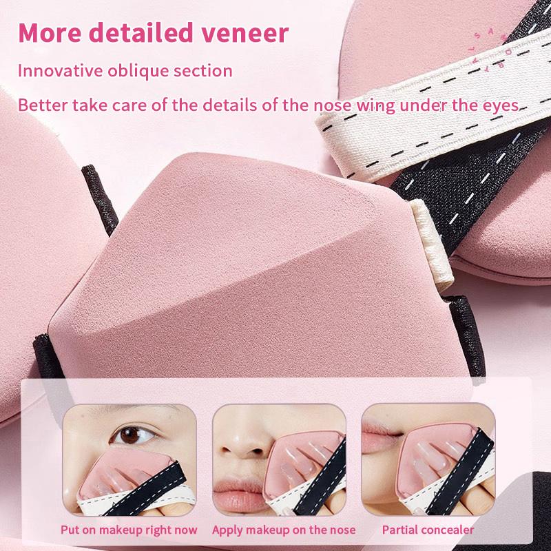 Doppio Nastro Grande Goccia d'Acqua Cuscino d'Aria 1/2/3 Pezzi Uso Bagnato o Asciutto Cipria per Cuscino d'Aria Spugnetta Strumento per Trucco Portatile Multifunzione