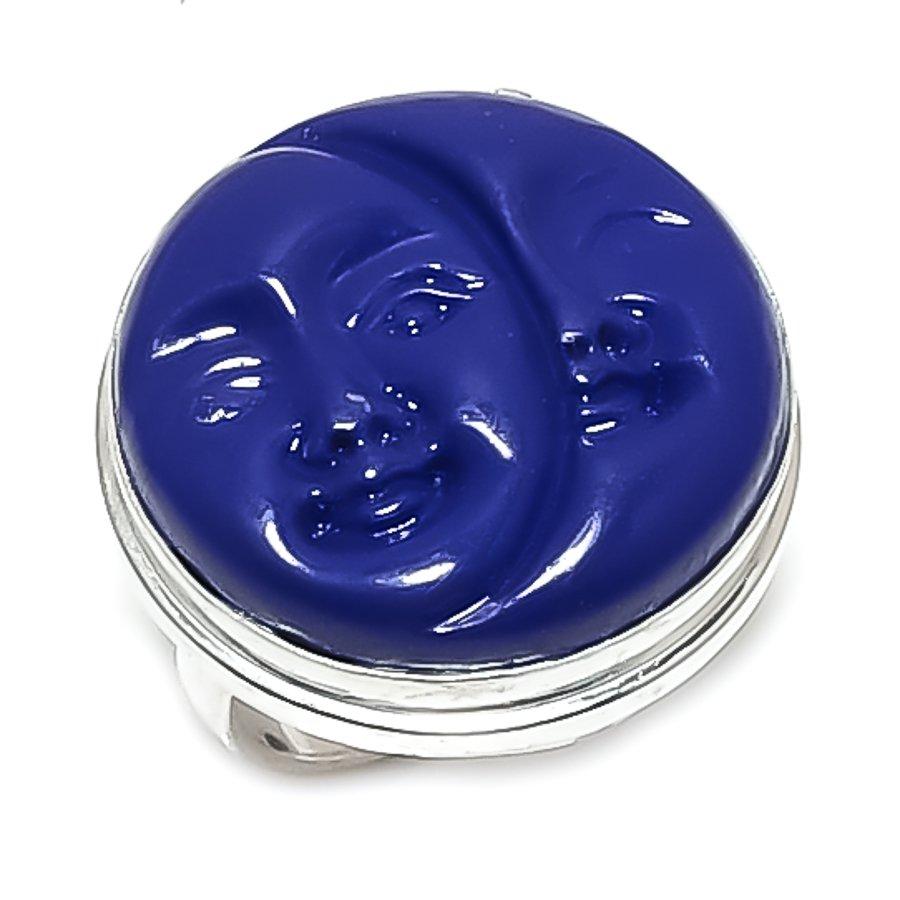 

Natural Cameo Moonface Gemstone 925 Sterling Silver Jewelry Ring Size 8 B4e06