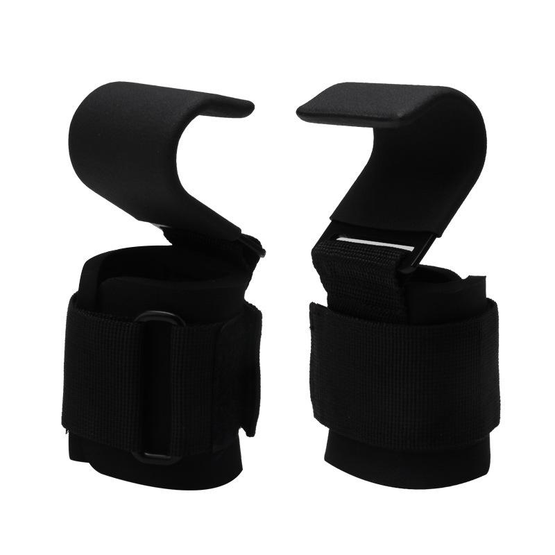 Pull-Up Bar Hook Wrist Wraps for Weightlifting and Deadlifts