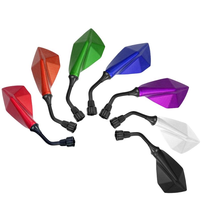 1 Pair Wide Angle Adjustable Bicycle Bike Handlebar Side Flexible Rear View Mirror 10Mm Motorcycle Rearview Mirrors