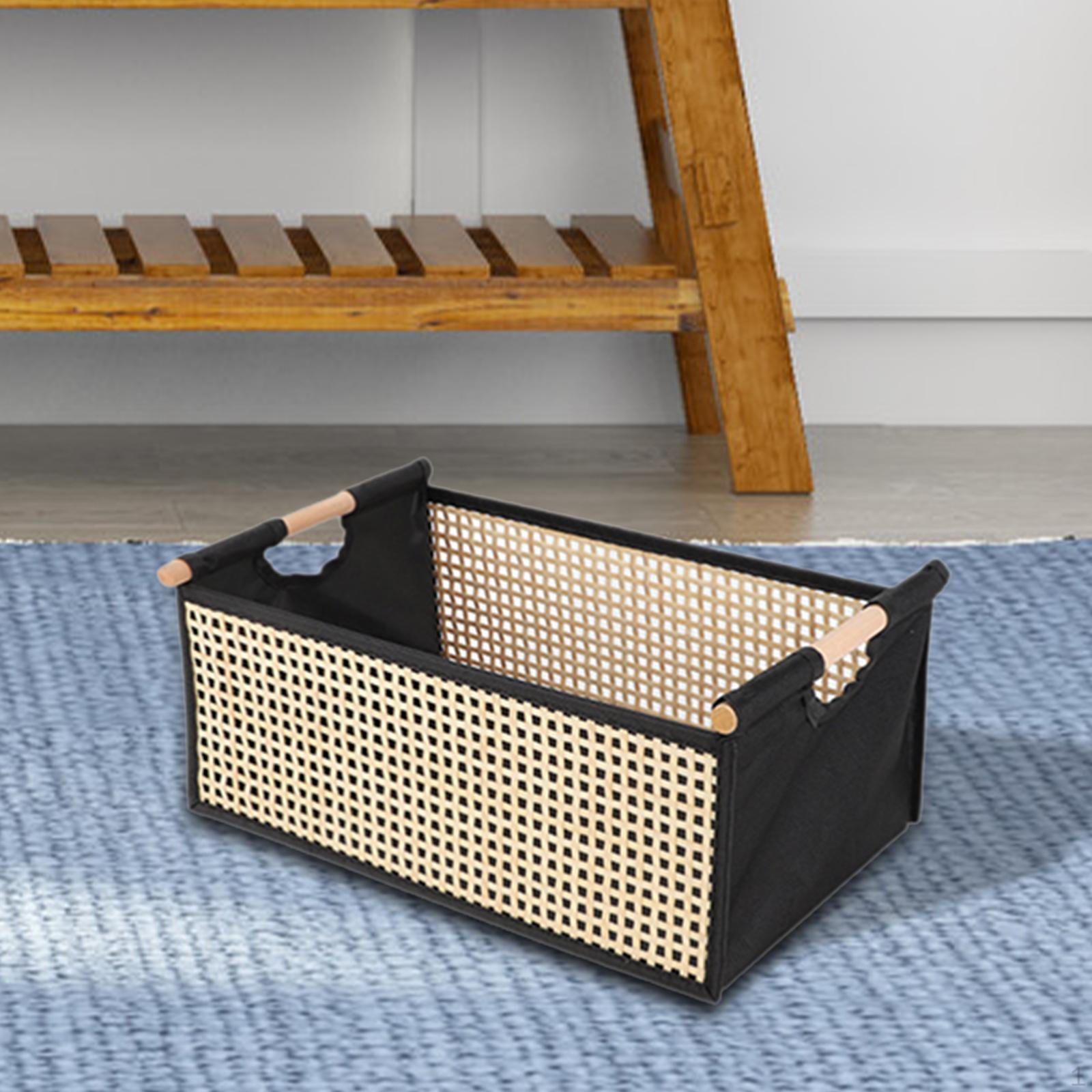 

Изготовленный вручную ящик для хранения вещей, настольный, легкий, с ручкой, универсальный, для кладовой, банных принадлежностей, ключей, книг 34.5cmx21cmx14cm