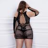 Over Size Sexy Mesh Fishnet Bodystockings For Women Plus Size Erotic Lingerie Sexy Open Bra Crotchless Teddies Bodysuits Female Sexy Porno Underwear