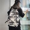 DELIXIONG Nylon Backpack Travel Backpack Regular Unisex Rendering White/Letter Black/Camouflage Black/Shoes White DLX-ON-720