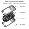 Interior Mouldings 5/6 Buttons Zinc Alloy Car Key Case Cover Protect Shell Fob Fob For Volvo XC60 V60 S60 S80 XC70 V40 Car Key D