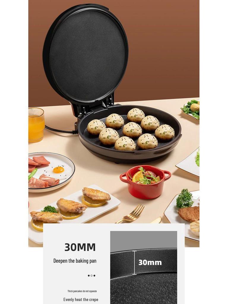 Gammalt märke Automatisk temperaturkontroll Non-stick Dubbelsidig Elektrisk Pannkaksmakare