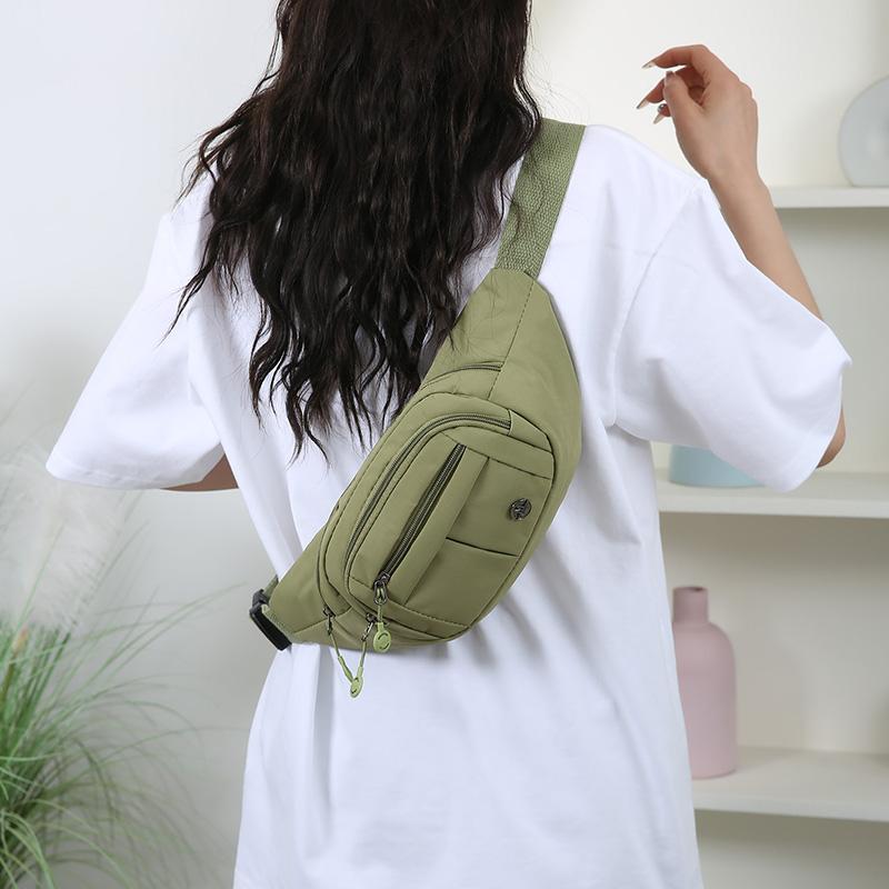 Unisex Lightweight Waist Pack – Secure Zippered Pockets, Adjustable Strap Wear As Chest or Belt Bag