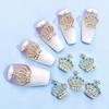 Yousheng 10Pcs/Bag Nail Rhinestones Crowns Dollars Manicure Design Alloy 3D Nail Art Decorations for Nail Design